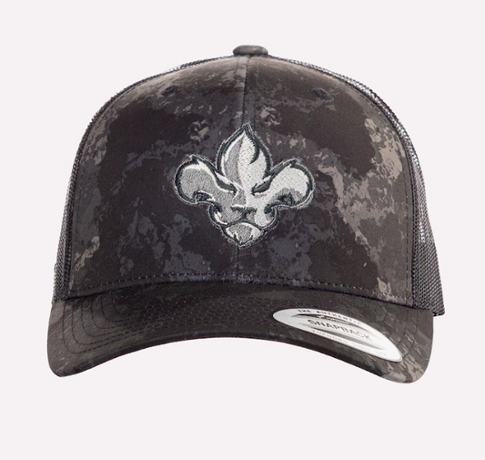 Casquette grise filet noir