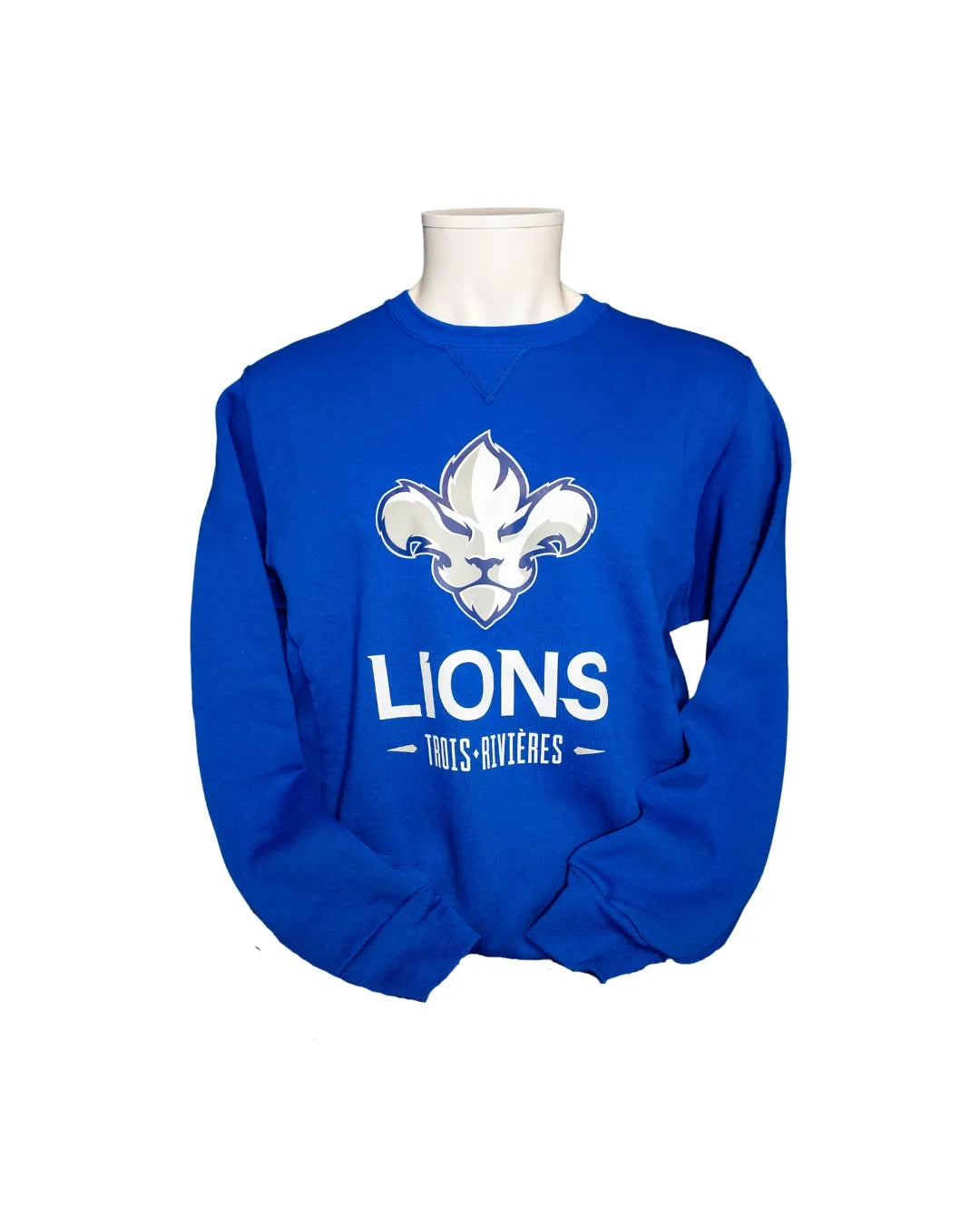 Chandail à col rond bleu