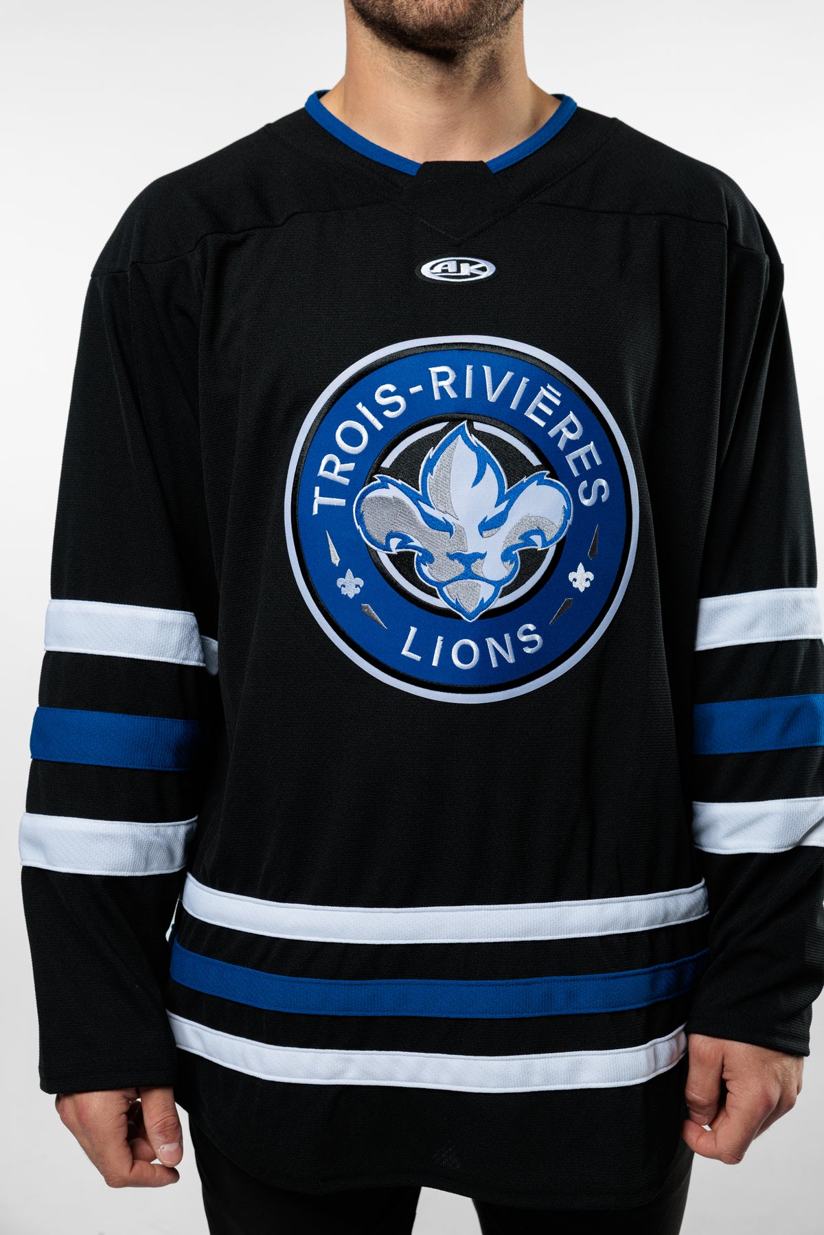 Three Rivers Lions Chandail réplique Noir 2025 – Lions de Trois-Rivières